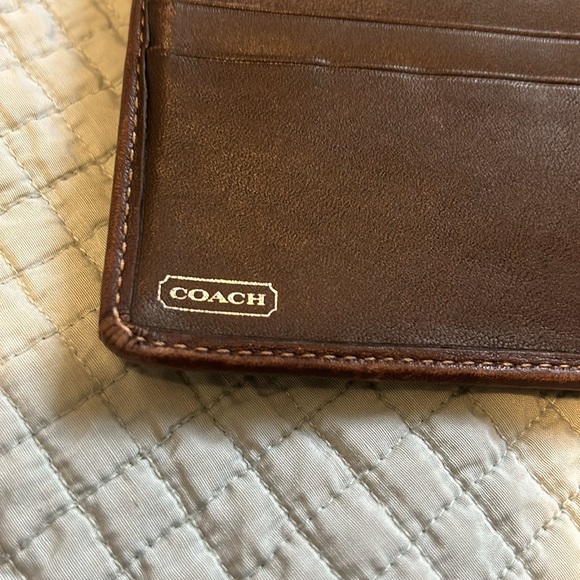 Vintage Coach leather and canvas wallet - Picture 8 of 14